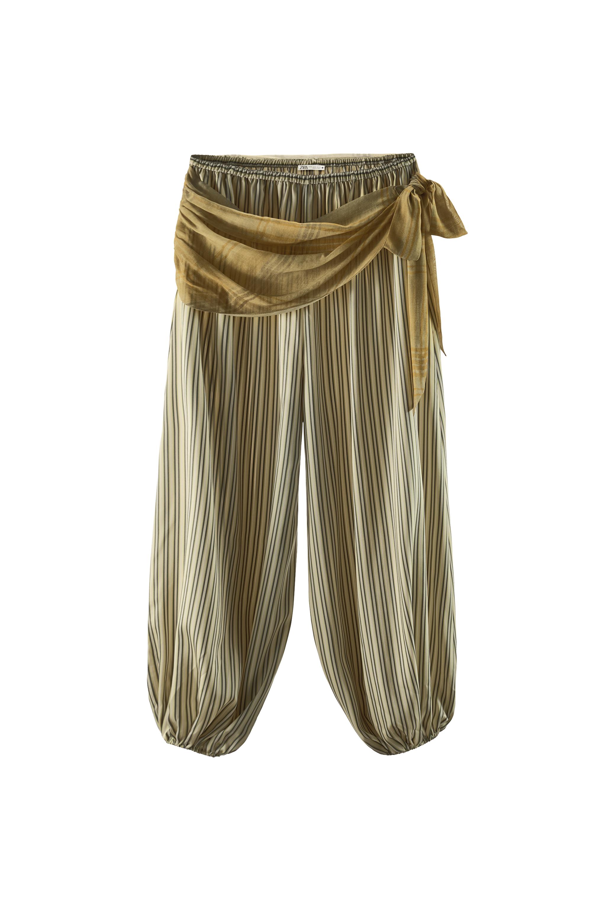 STRIPED PAREO PANTS